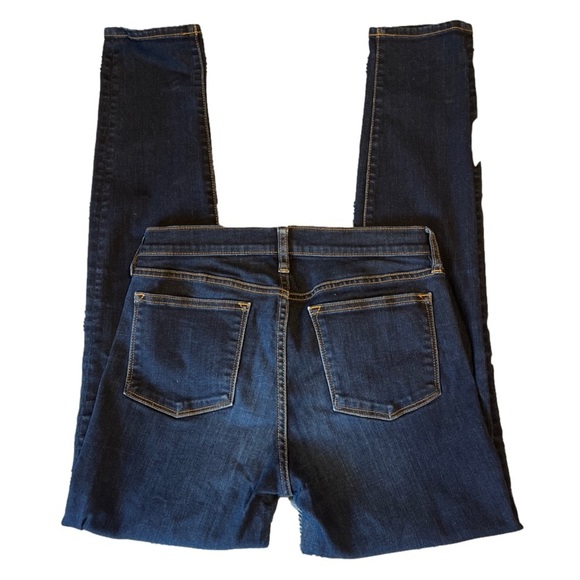 P228 J. Crew Dark Wash Skinny Stretch Jeans Size 28/30 (6-8) - Picture 2 of 3